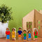 THE FRECKLED FROG - Indigenous Family - Wooden Set of 6